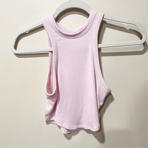 Lululemon Hold Tight Cropped Blush Pink Tank Top